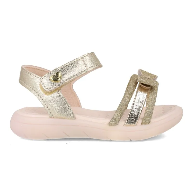 Sandália Papete Kidy Casual Infantil Ouro 22