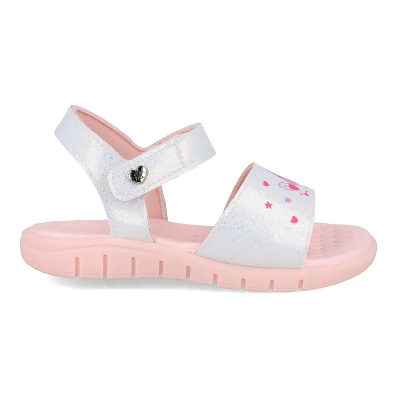 Sandália Infantil Kidy Casual Unicórnio Branca 26