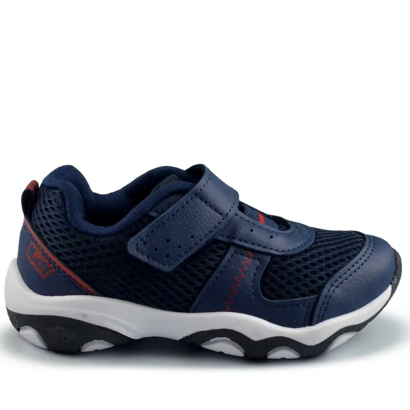 Kit Tênis Infantil Kidy Masculino Play 007-0826 1049 MARINHO/VERMELH 27
