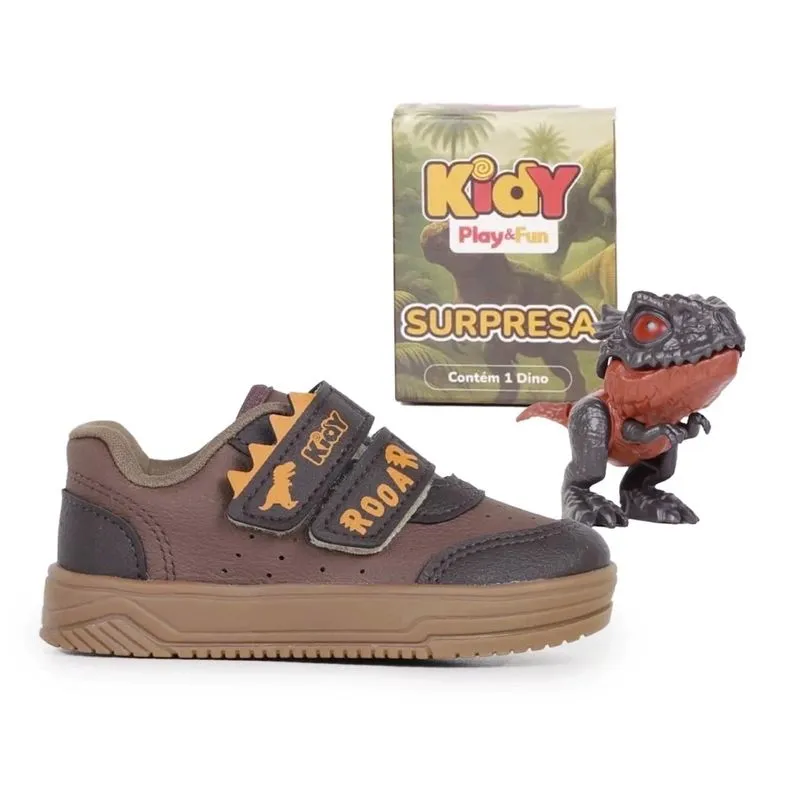 Tênis Kidy Dino Infantil Café 24