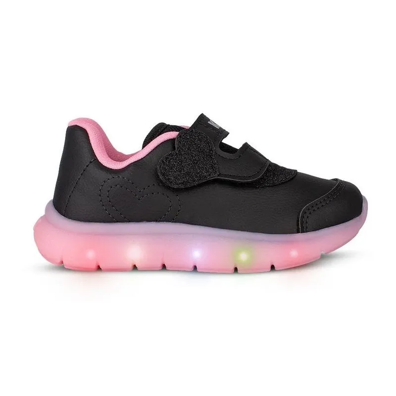 Tênis Kidy Led Infantil Preto 26