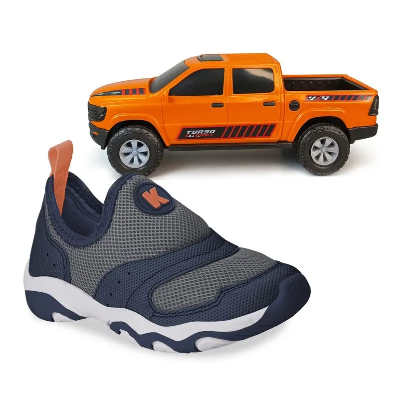 Tênis Infantil Kidy Casual Marinho Slip On 28