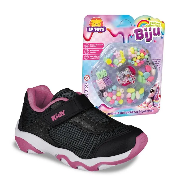 Tênis Casual Kidy Infantil Preto 26