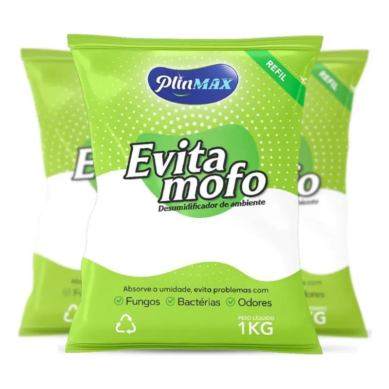 10x Cloreto De Cálcio 3kg - Antimofo