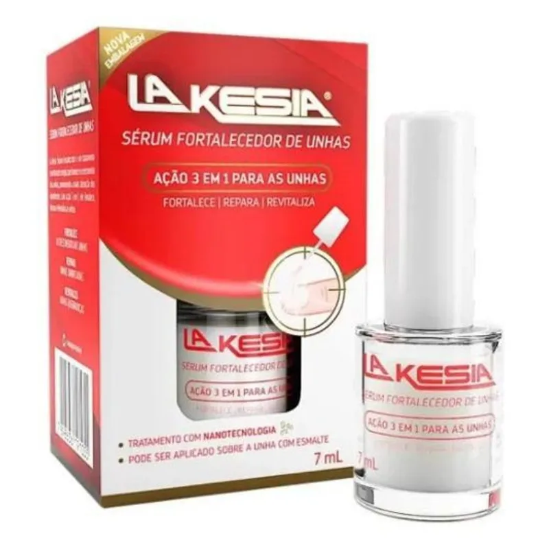 5x Lakesia Fortalecedor De Unhas Esmalte 7ml