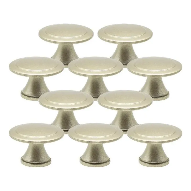 10 Puxador Colonial Ponto Bolinha Furo Único Ga Dourado Fosc