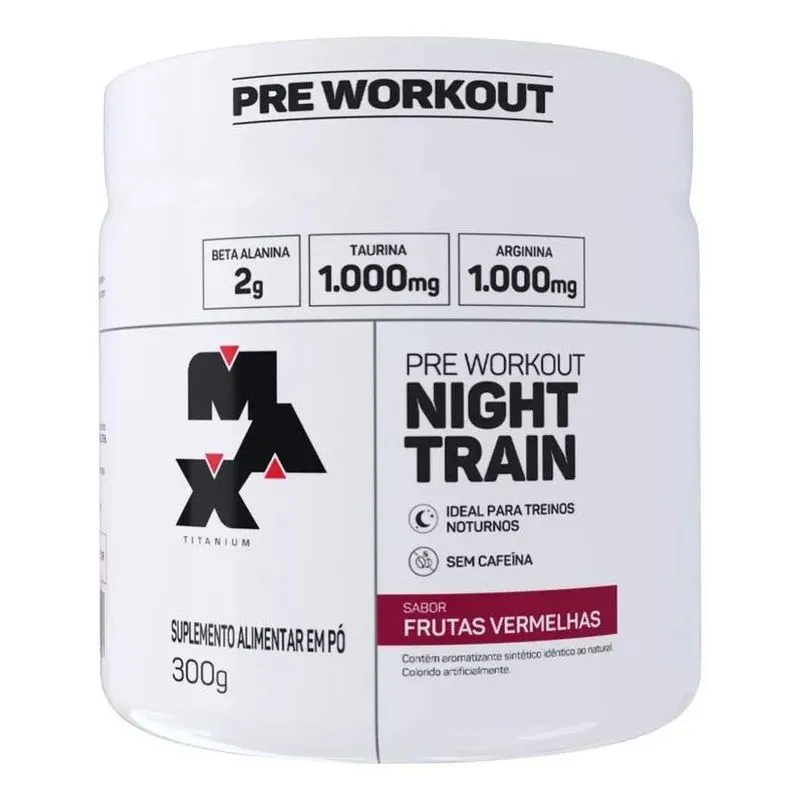 3x Night Train 300g Pré Treino Workout Grow This - Max Titan