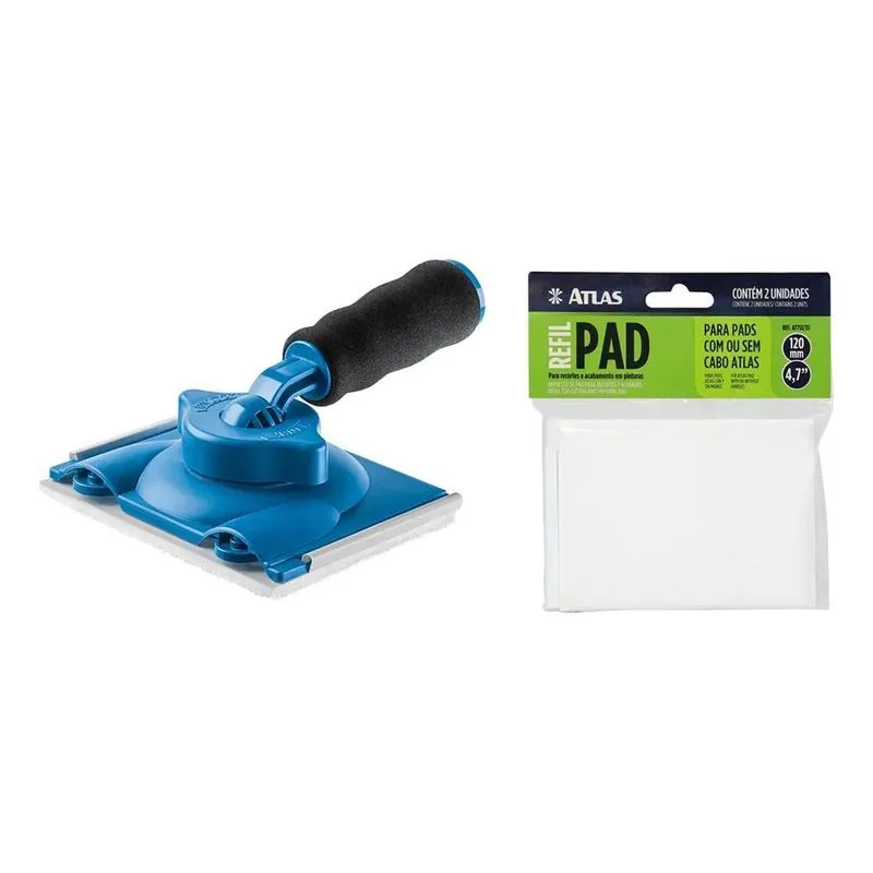 Pad Com Cabo Pintura Acabamento Recorte Ajustável + 2 Refil