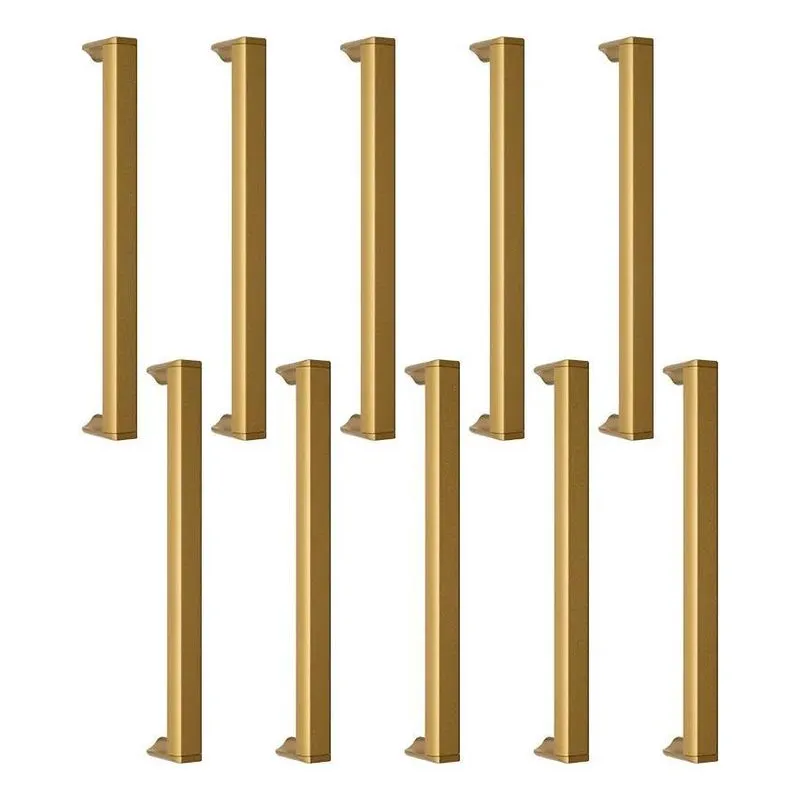 10 Puxadores Slim Gaveta Armario Movel Alumínio 160mm Ro Our