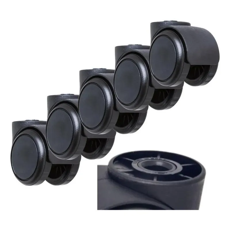 Kit 5 Rodinhas Para Cadeiras De Escritorio Silicone Só Rodas