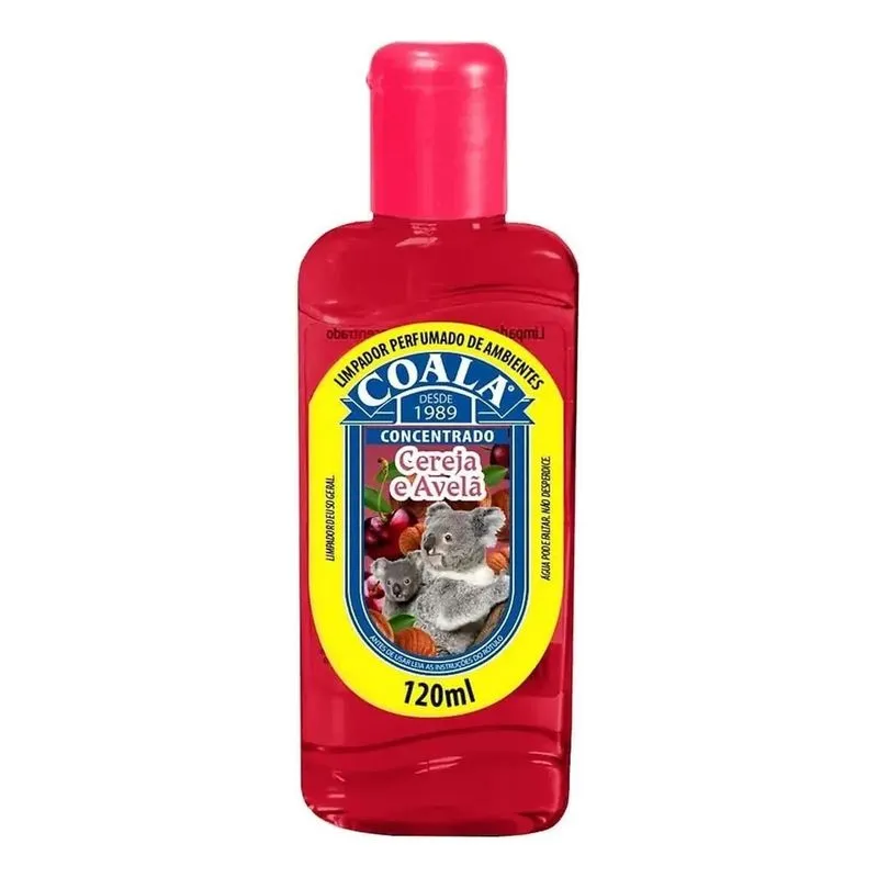 5x Limpador Perfumado Coala Cereja E Avelã 120ml