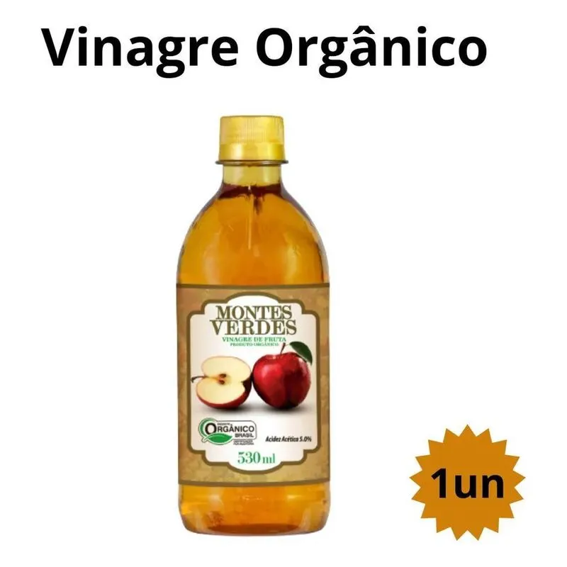 5x Vinagre De Maca Organico Natural Vegano Montes Verdes 5