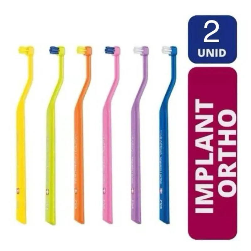 Kit2 Escova Dental Curaprox Ortodôntica Cs 708 Implant Ortho