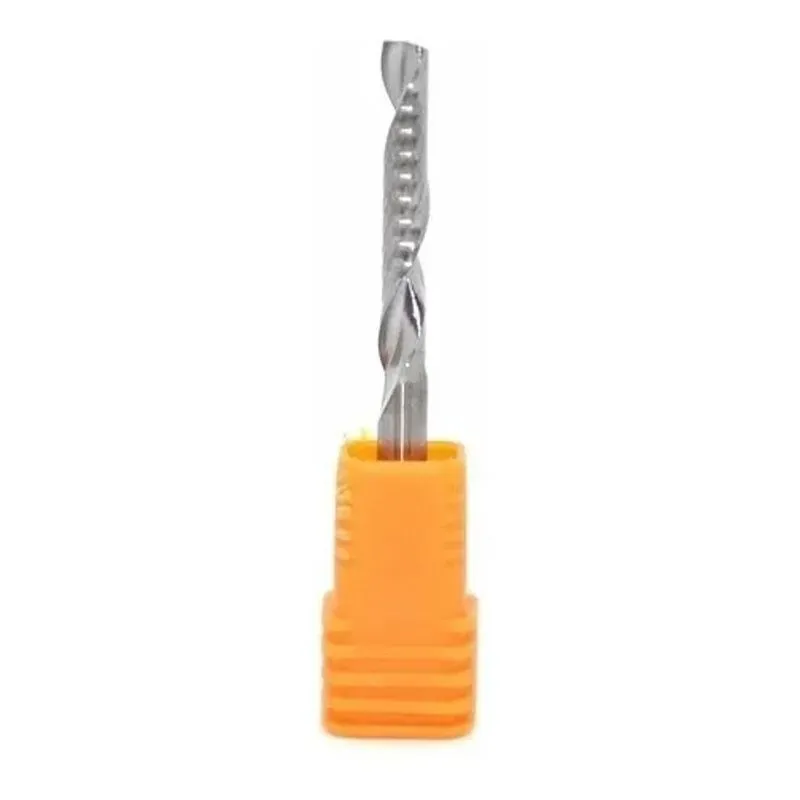 5x Fresa Topo 1 Corte Helicoidal 4mm X 25mm Metal Duro - Fu