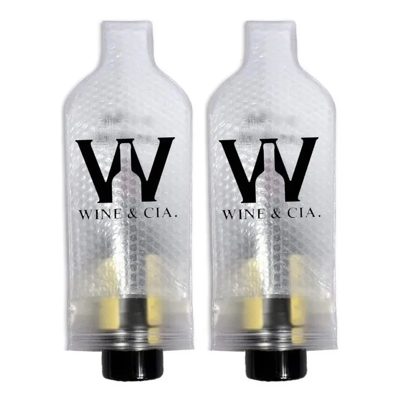 10x Kit 2 Proteção Garrafas Bebidas Viagem Transporte Zip B