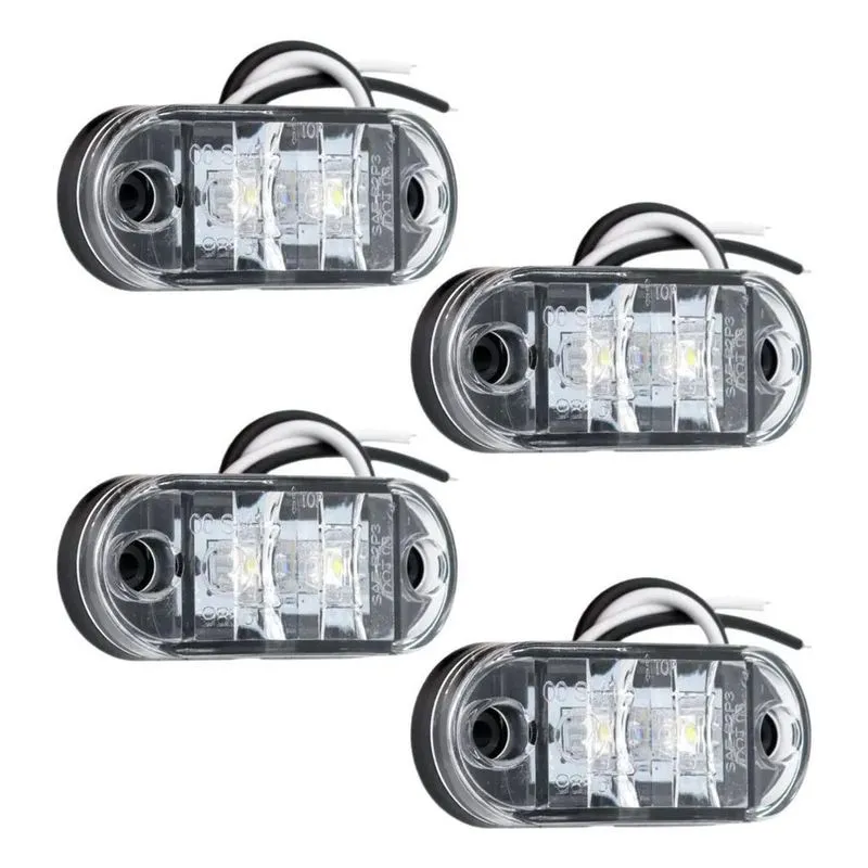3x Kit 4 Lanterna Led Delimitadora Lateral Caminhao Carreta