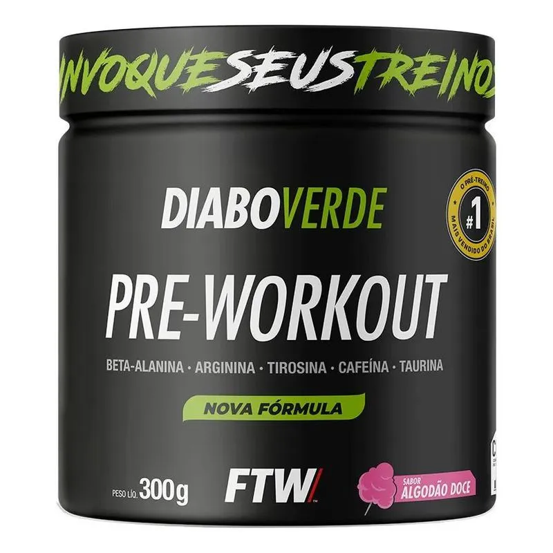 5x Suplemento Em Pó Pre Treino Pre Workout Pote 300g Sabor A