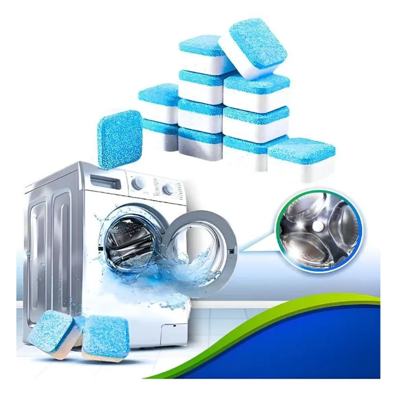 10x Kit 12 Pastilha Tablete Higieniza Limpa Tambor Máquina
