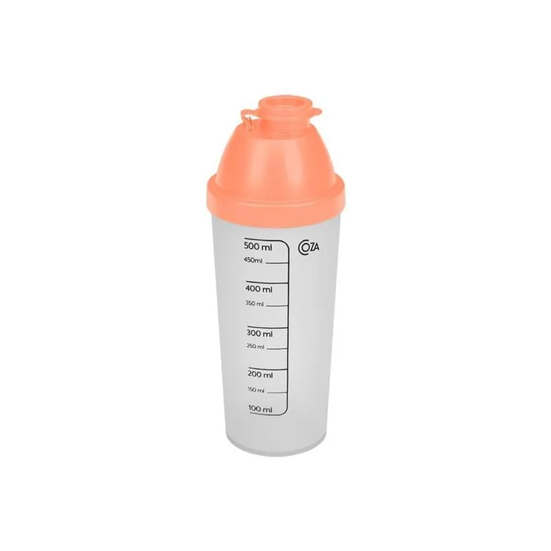 Shakeira Com Tampa Coza Nutri 500Ml Laranja Crush
