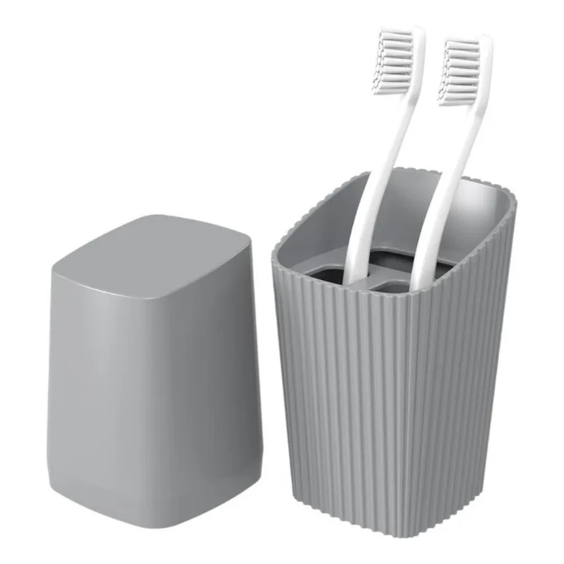 Kit 4 Peças Banho New Square Cinza Coza
