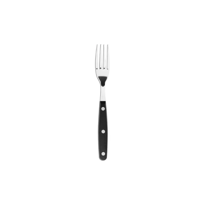 Garfo de Mesa para Churrasco Brinox Jumbo 20 cm Cabo Preto Aço Inox