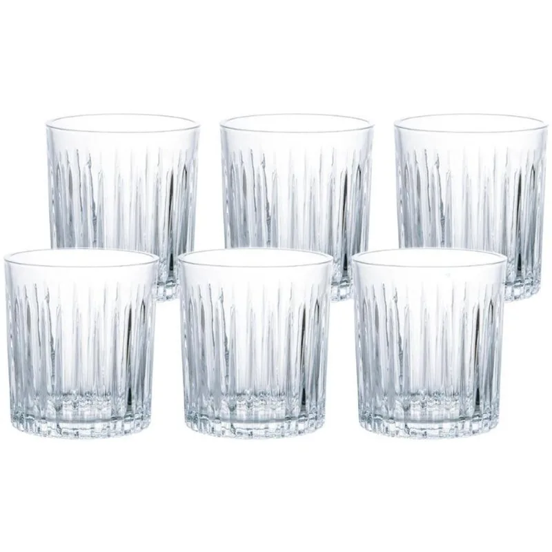 Jogo de Copos de Vidro Transparente 330ml 6 Peças Haus Concept Imperial