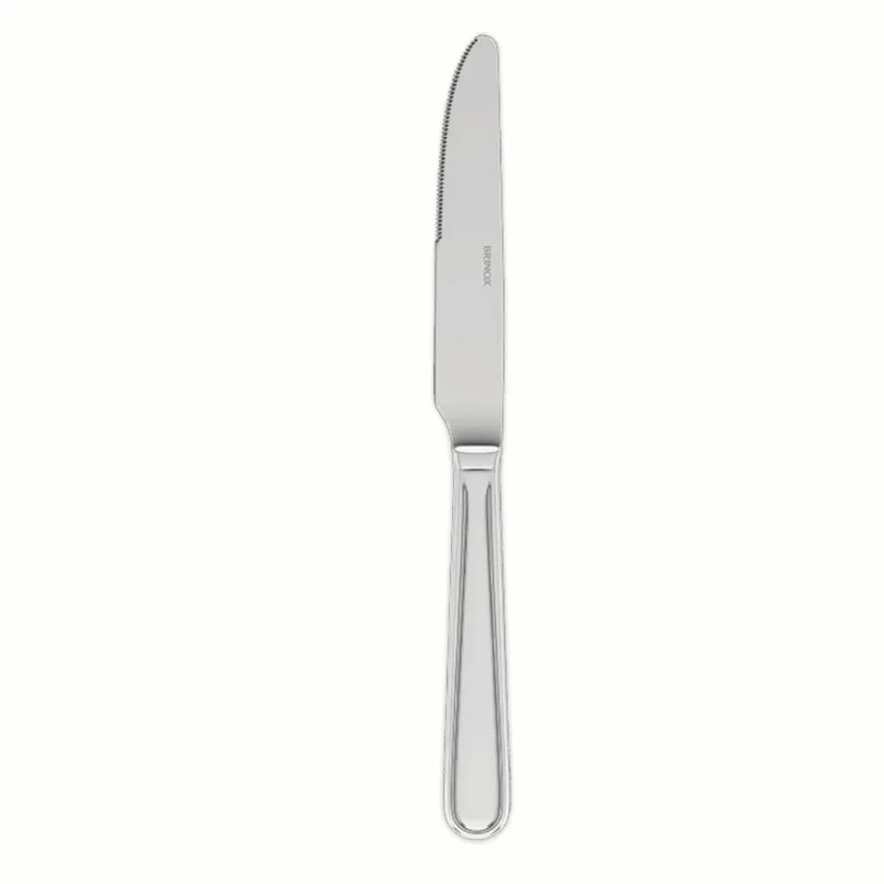 Jogo de Faca de Mesa Brinox Noble Aço Inox 304 12 Peças Aço Inox
