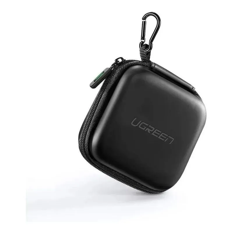 10x Case Estojo Fone De Ouvido Ugreen Preto 8x8x4cm 40816 C
