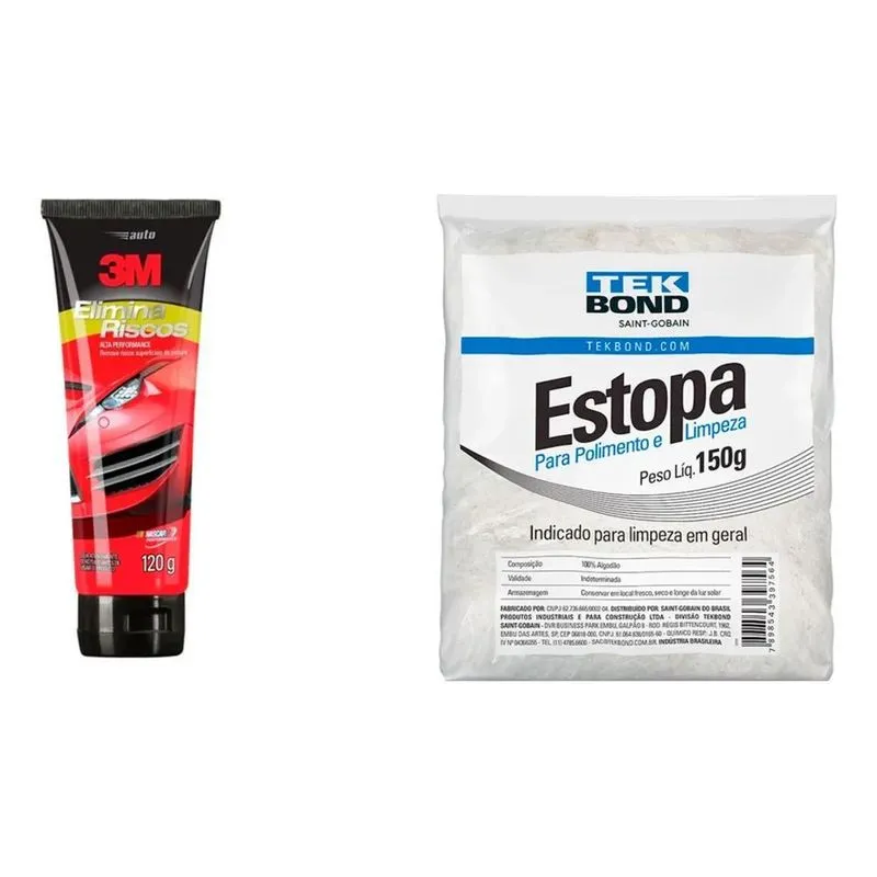 5x Elimina Riscos 3m Alta Performance 120g Com Estopa