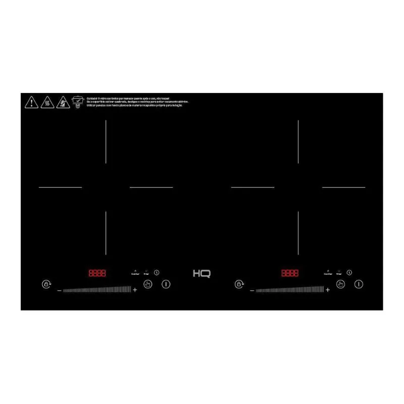 Cooktop De Indução HQ 2 Bocas Portátil 3500W Preto HQ-IDE3502S 220V