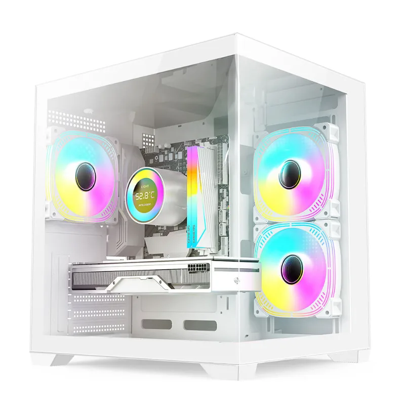 PC Gamer Skill Aquarium, AMD Ryzen 5 4600G, 16GB 3200MHz, Radeon Vega 7, SSD 512GB M.2, Fonte 500w, Branco SKA049 Bivolt