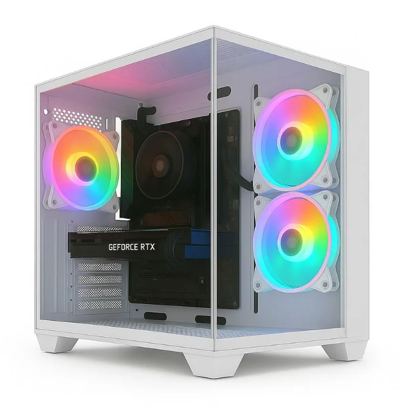 Pc Gamer Skill Apex Series, Amd Ryzen 5 5500, Radeon Rx 580 8gb, 16gb Ddr4, Ssd 512gb M.2, Branco Sas011