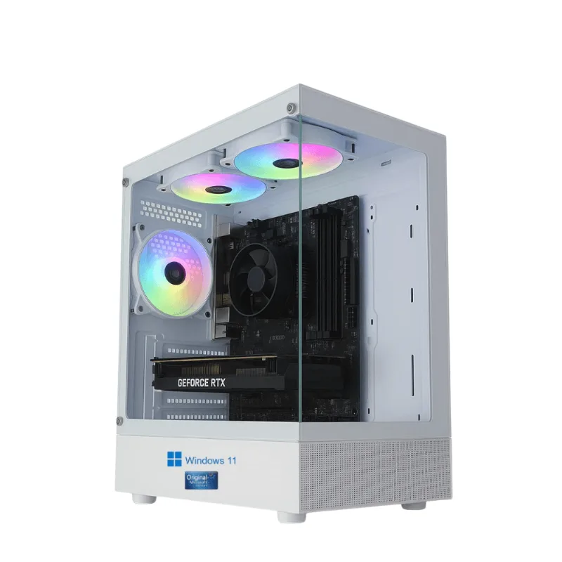 PC Gamer Skill Win Intel Core i5 9400f 16GB DDR4 SSD 1TB Nvme GTX 750 4GB Windows 11 Original Branco SK-42 Bivolt
