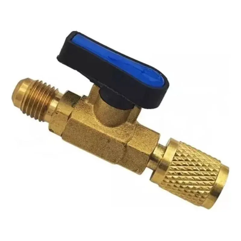 5x Valvula Tipo Bola Para Manifold,vacuometro,bomba De Vacuo