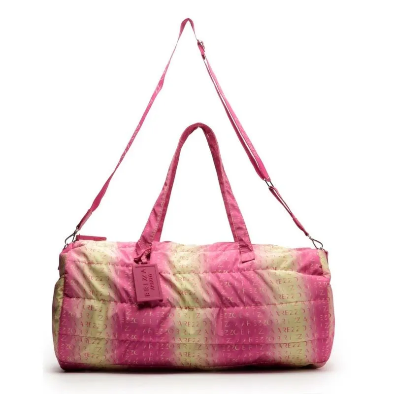 Bolsa Brizza Arezzo Grande Shopping Nylon Rosa (MP)
