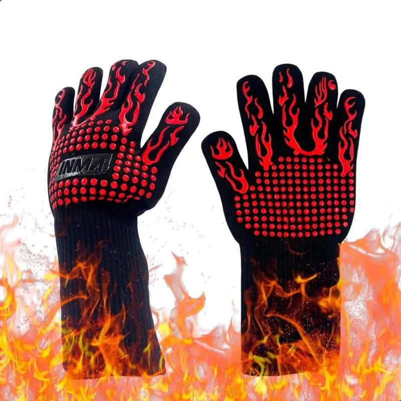 10x Par Super Luva Térmica Forno Protege Mãos Punho Suporta