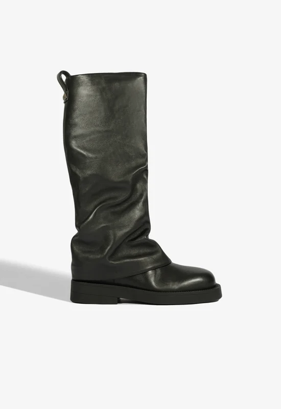 Keira Up Cloak Leather Boot 8 / Black / Leather