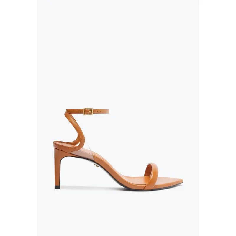 Sandalia salto bico fino marrom S 21039 0075 0012 schutz