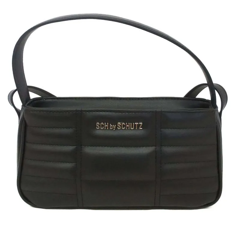Bolsa tiracolo preta matelasse retangulo S 50010 0620 0001 schutz