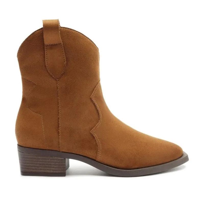 Bota camurça western marrom C 30447 0008 0002 anacapri