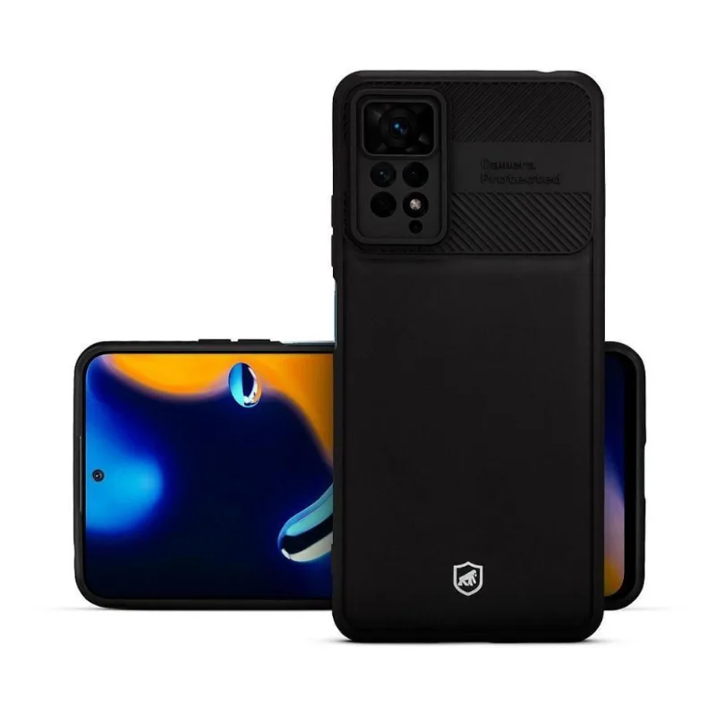 Capa Para Xiaomi Redmi Note 11 Pro - Symetric Preta - Gshield - Gshield