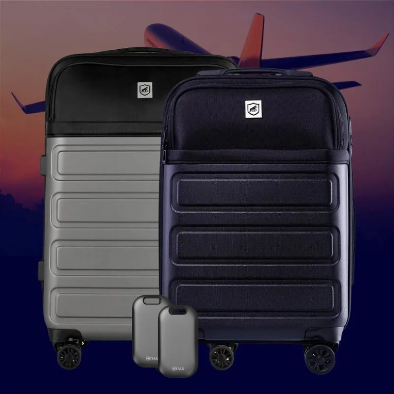 Kit Malas para Viagem Armor (Bagagem de Mão e para Despachar) + iTag (2 unidades) - Gshield - Gshield