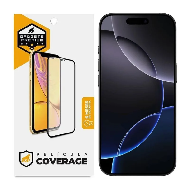 Película Para Iphone 16 Pro - Coverage 5d Pro Preta - Gshield - Gshield
