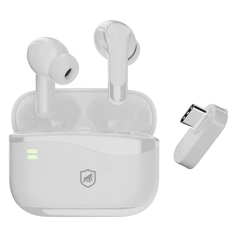 Fone de Ouvido Bluetooth 5.4 com ANC, Baixa Latência e Adaptador USB-C 2.4G - Hybrid - Gshield - Gshield