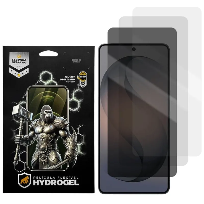 Kit 3 Películas Hydrogel para Samsung Galaxy S26 Ultra - HD / Fosca / Privacidade - Gshield