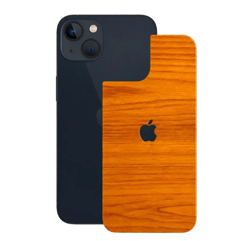 Película para iPhone 13 Mini - Traseira Efeito Madeira Clara - Gshield