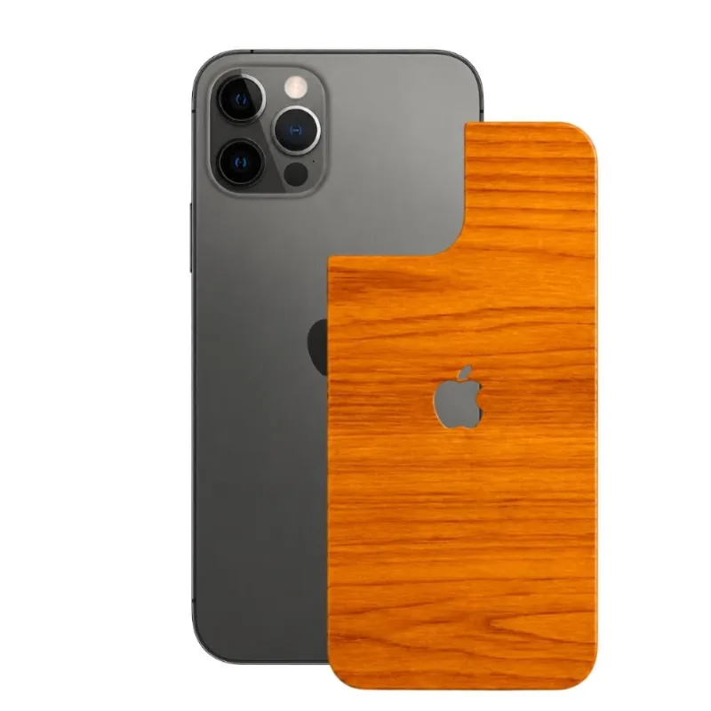 Película para iPhone 12 Pro Max - Traseira Efeito Madeira Clara - Gshield