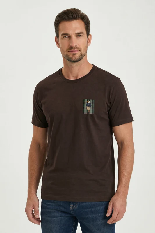 CAMISETA FIO 30 EAGLE 193069 MARROM / M