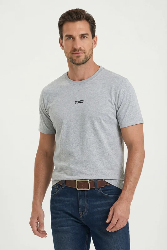 CAMISETA FIO 30 REGULAR 193039 CINZA CLARO / GG