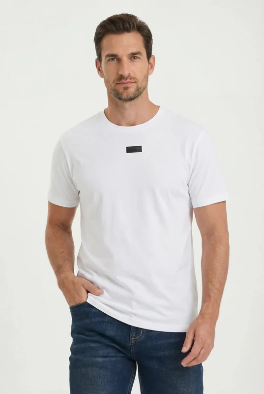 CAMISETA REGULAR SUEDINE 192989 BRANCO / GG